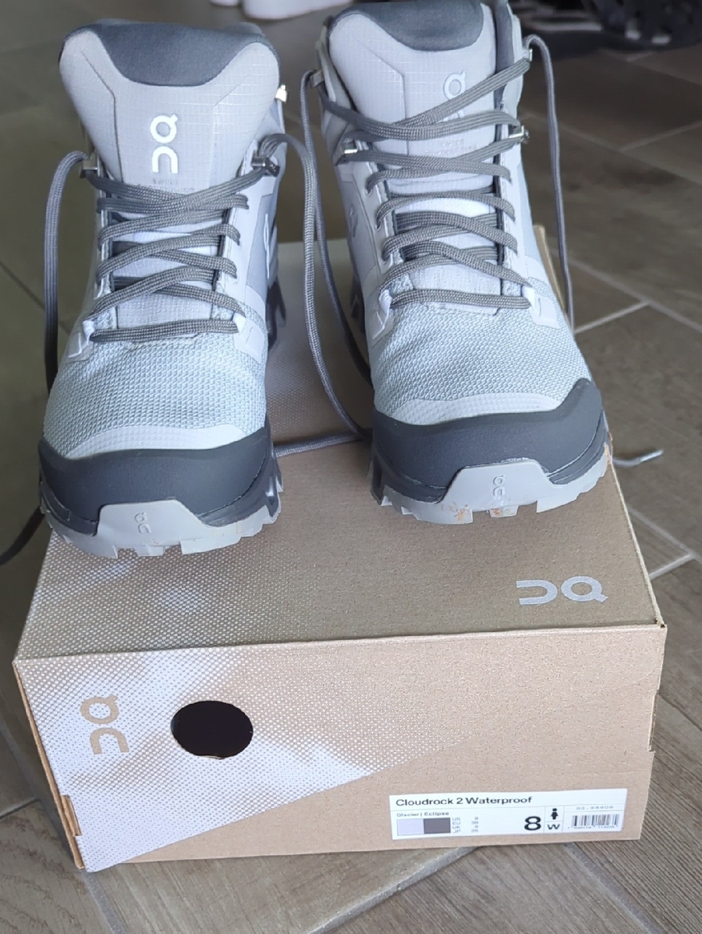 On Cloudrock 2 Waterproof Women's Winter Boot - Light Gray